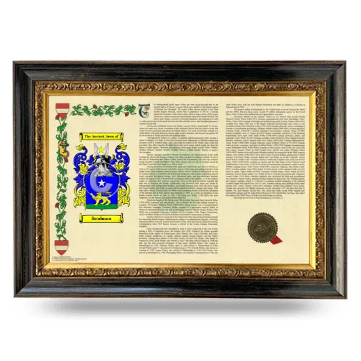 Brodman Armorial Landscape Framed - Heirloom