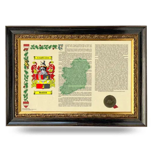 Brodrick Armorial Landscape Framed - Heirloom