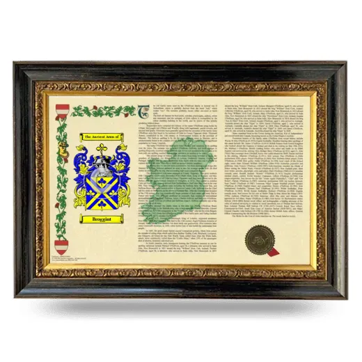 Broggint Armorial Landscape Framed - Heirloom