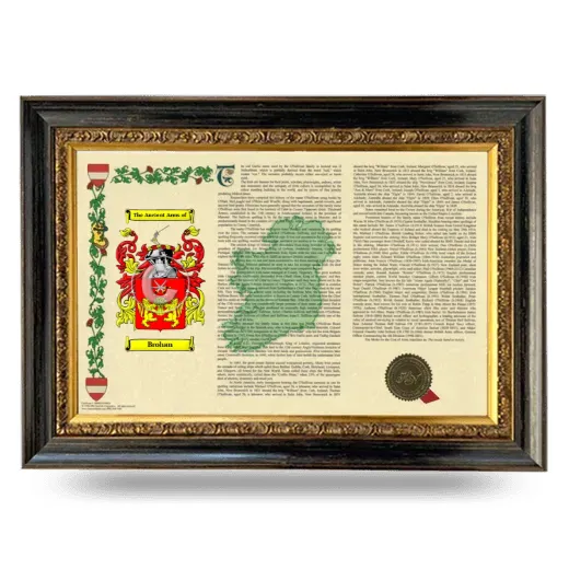Brohan Armorial Landscape Framed - Heirloom