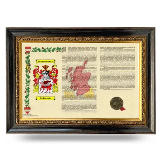 Brokenshire Armorial Landscape Framed - Heirloom