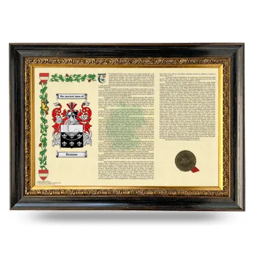 Bromse Armorial Landscape Framed - Heirloom