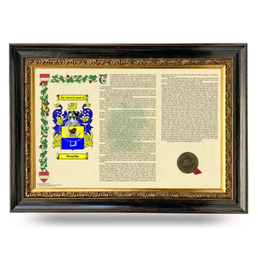 Brosche Armorial Landscape Framed - Heirloom