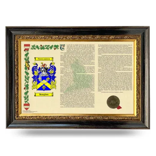 Broughen Armorial Landscape Framed - Heirloom