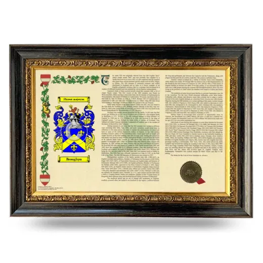 Broughyn Armorial Landscape Framed - Heirloom
