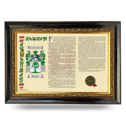 Brouwen Armorial Landscape Framed - Heirloom