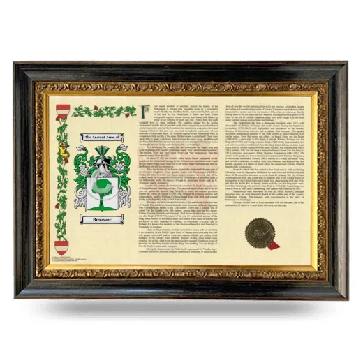 Brouwer Armorial Landscape Framed - Heirloom