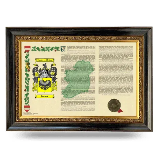 Browne Armorial Landscape Framed - Heirloom