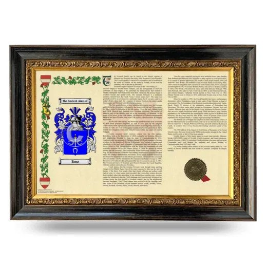Broz Armorial Landscape Framed - Heirloom