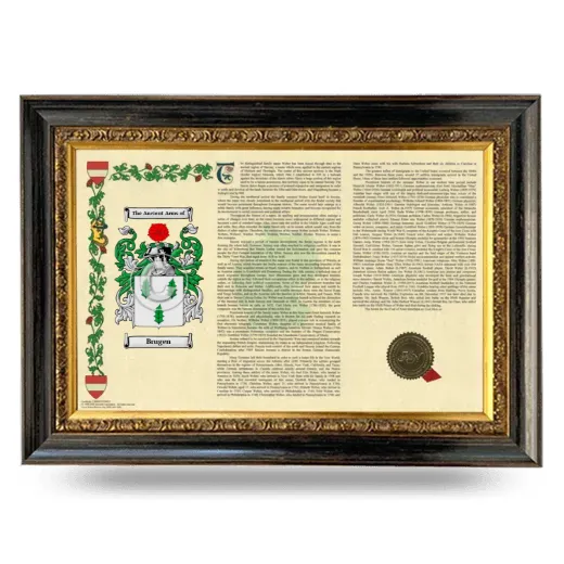 Brugen Armorial Landscape Framed - Heirloom
