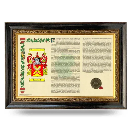 Brumback Armorial Landscape Framed - Heirloom