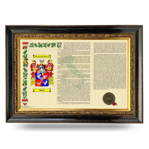 Bruto Armorial Landscape Framed - Heirloom