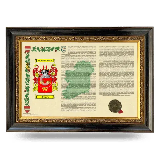 Bryan's Armorial Landscape Framed - Heirloom