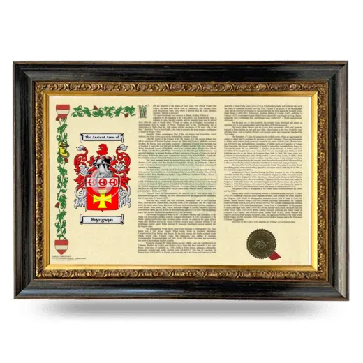 Bryngwyn Armorial Landscape Framed - Heirloom