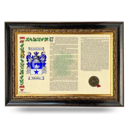 Bubenberg Armorial Landscape Framed - Heirloom