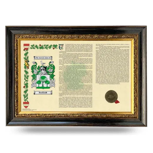Buchholt Armorial Landscape Framed - Heirloom