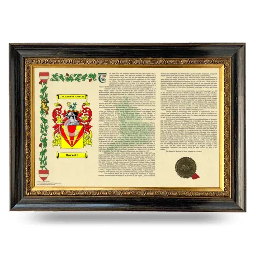 Buckett Armorial Landscape Framed - Heirloom