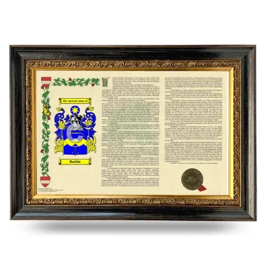Buddie Armorial Landscape Framed - Heirloom
