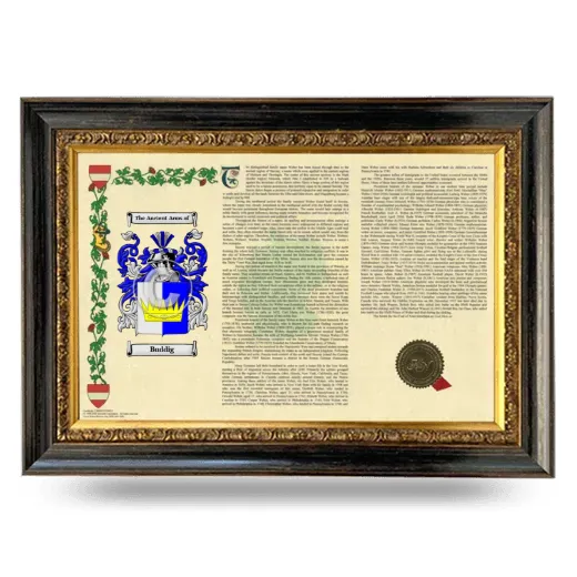 Buddig Armorial Landscape Framed - Heirloom