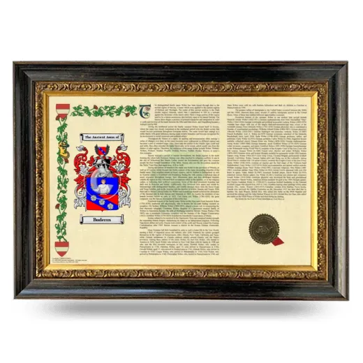 Buderus Armorial Landscape Framed - Heirloom