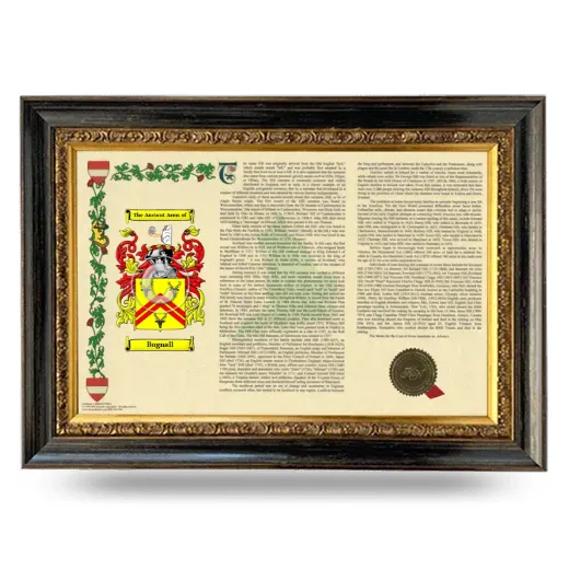 Bugnall Armorial Landscape Framed - Heirloom