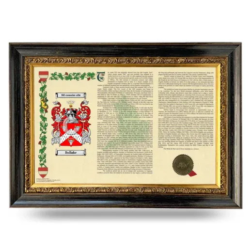 Bullake Armorial Landscape Framed - Heirloom