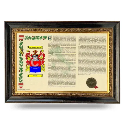 Bulli Armorial Landscape Framed - Heirloom