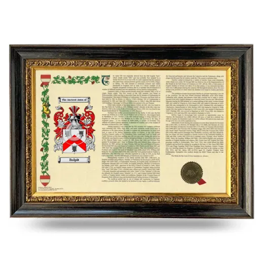 Bulpit Armorial Landscape Framed - Heirloom