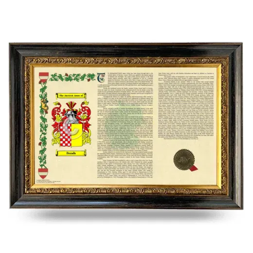 Bunds Armorial Landscape Framed - Heirloom
