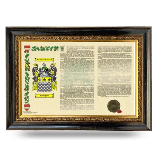 Bunnyon Armorial Landscape Framed - Heirloom