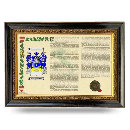 Buongiovanni Armorial Landscape Framed - Heirloom
