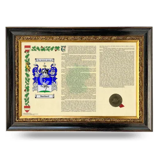 Burchard Armorial Landscape Framed - Heirloom