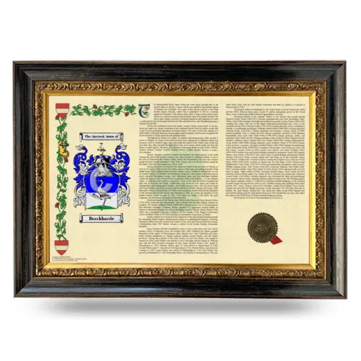 Burckharde Armorial Landscape Framed - Heirloom
