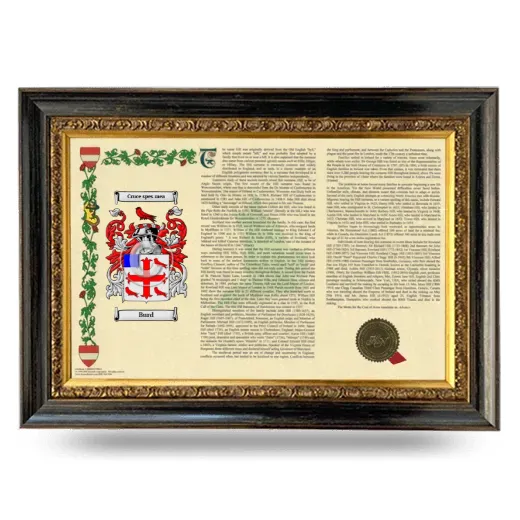 Burd Armorial Landscape Framed - Heirloom