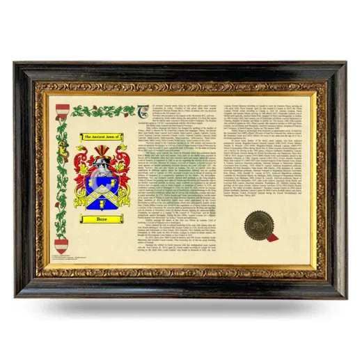 Bure Armorial Landscape Framed - Heirloom
