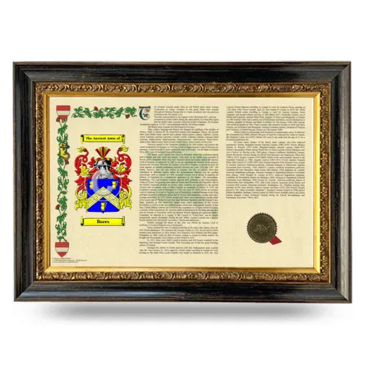Bures Armorial Landscape Framed - Heirloom