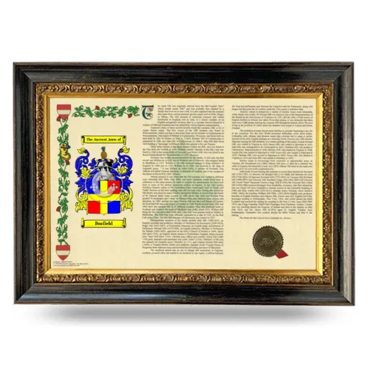 Burfield Armorial Landscape Framed - Heirloom