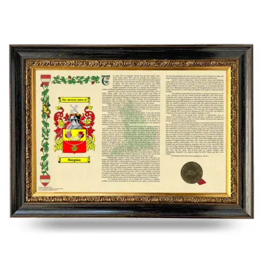 Burgum Armorial Landscape Framed - Heirloom