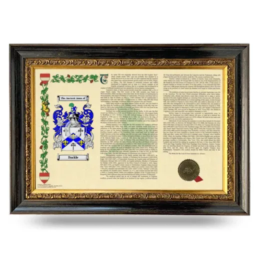 Burkle Armorial Landscape Framed - Heirloom