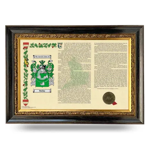 Burlay Armorial Landscape Framed - Heirloom