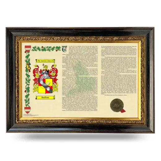 Burlton Armorial Landscape Framed - Heirloom