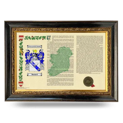 Burnard Armorial Landscape Framed - Heirloom