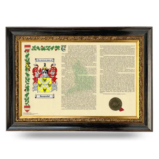 Burnesdal Armorial Landscape Framed - Heirloom