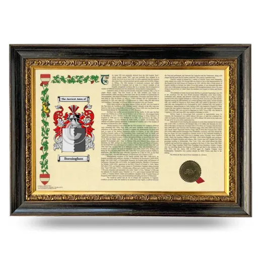 Burninghan Armorial Landscape Framed - Heirloom