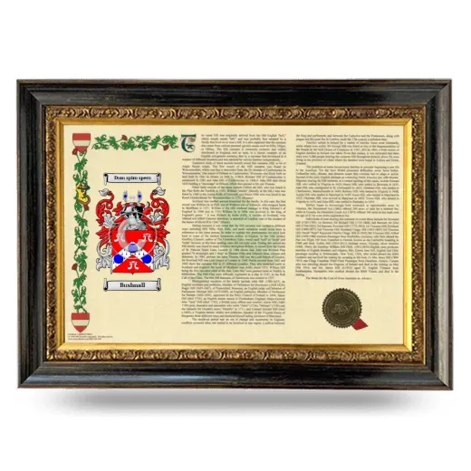 Bushnall Armorial Landscape Framed - Heirloom