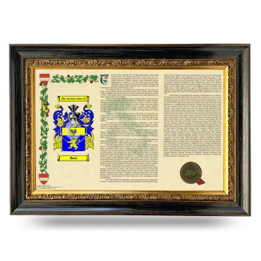 Busi Armorial Landscape Framed - Heirloom