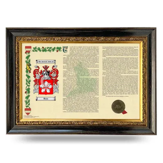 Buss Armorial Landscape Framed - Heirloom