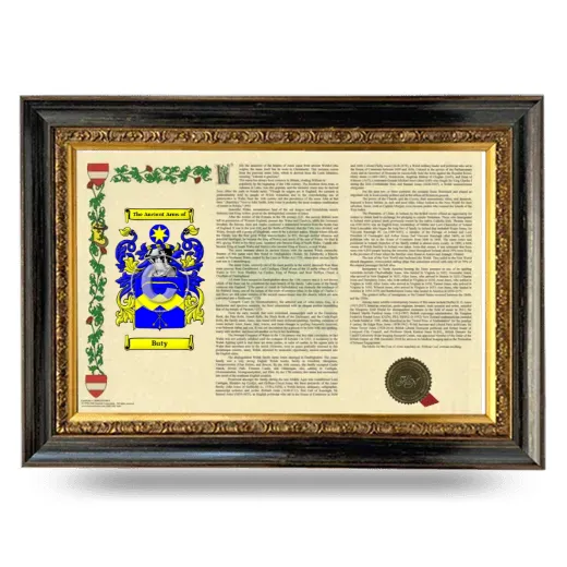 Buty Armorial Landscape Framed - Heirloom