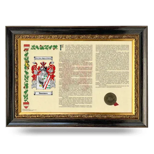 Buurman Armorial Landscape Framed - Heirloom