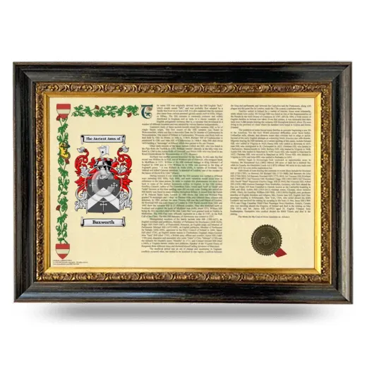 Buxworth Armorial Landscape Framed - Heirloom